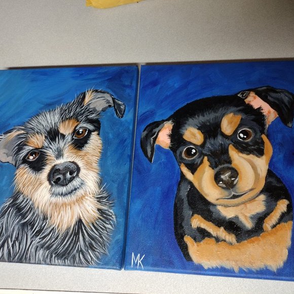 Pet Portraits! One of a kind Acrylic Painting of your pet! Great Gift Idea! - Picture 2 of 13
